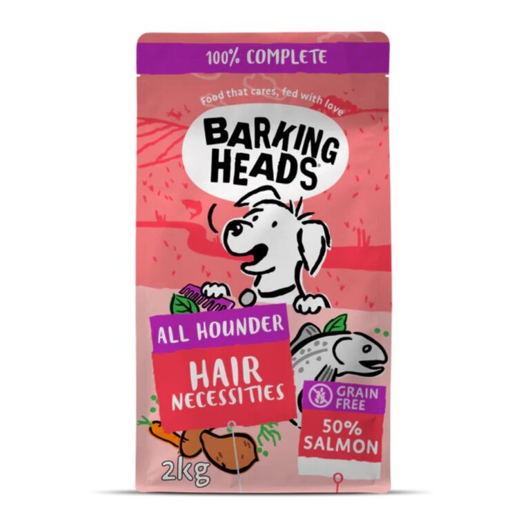 Barking Heads Hair Necessities Salmon - sausas maistas šunims su lašiša