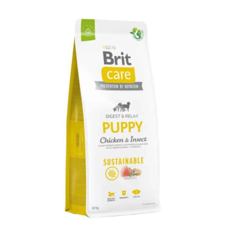 Brit Care Sustainable Puppy Chicken&Insect sausas maistas šuniukams su vištiena ir vabzdžiais