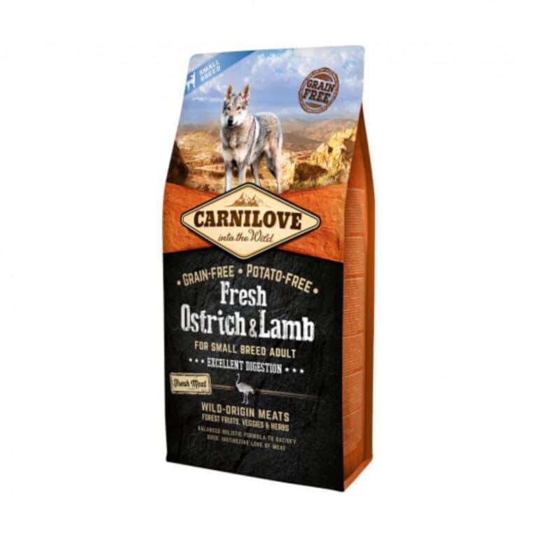 Carni Love Fresh Ostrich & Lamb small breed begrūdis sausas maistas mažų veislių šunims