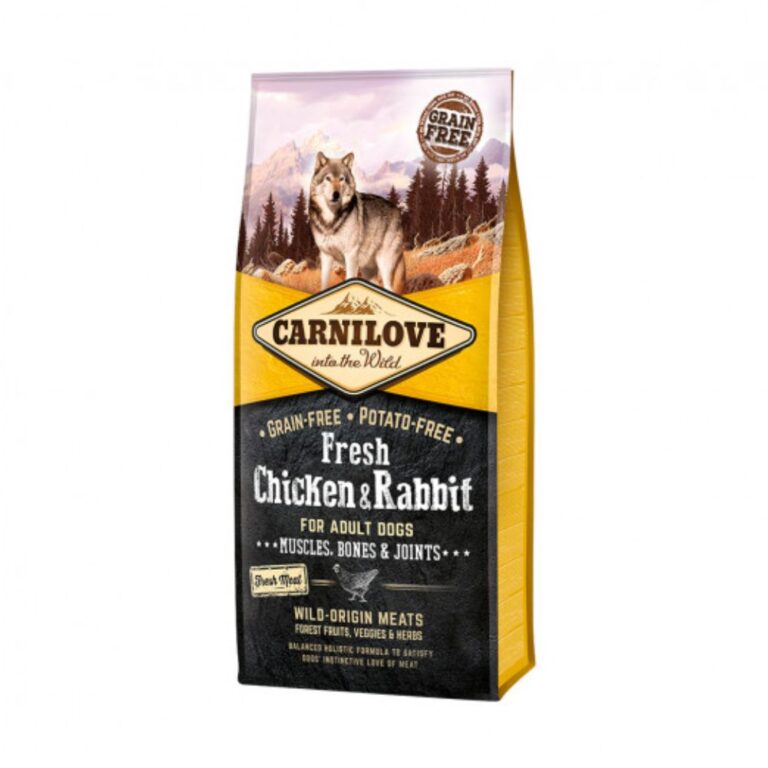 Carni Love Fresh Chicken & Rabbit begrūdis sausas maistas šunims