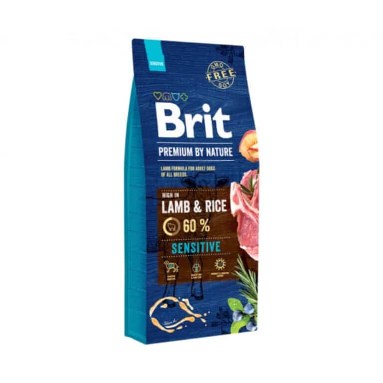 Brit Premium by Nature Lamb & Rice sausas maistas šunims su ėriena ir ryžiais