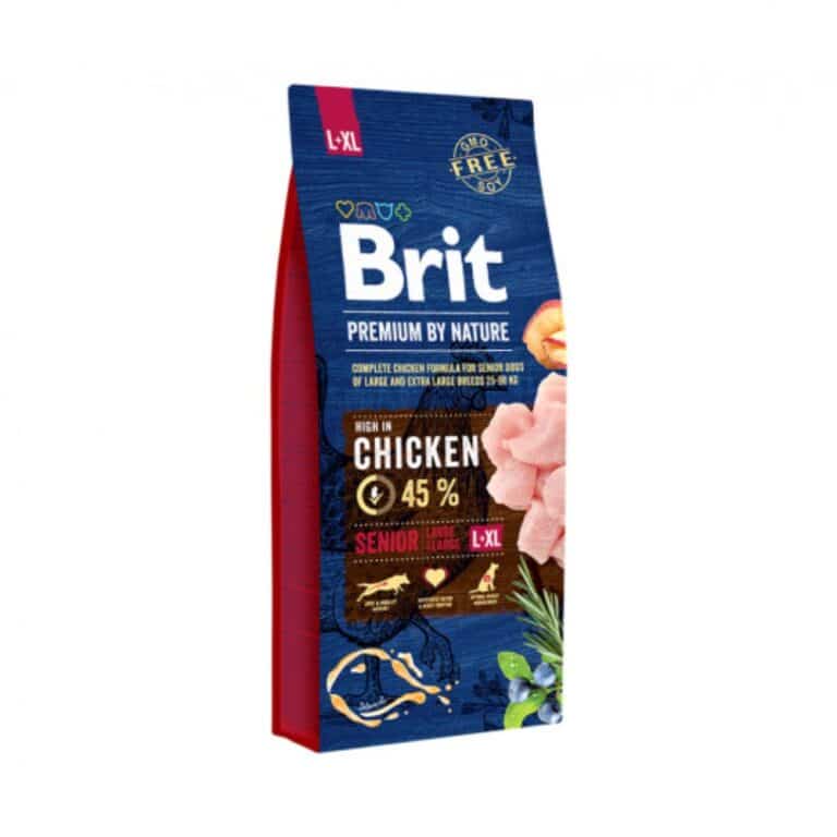 Brit Premium Senior L+XL sausas maistas vyresniems didelių veislių šunims 15kg