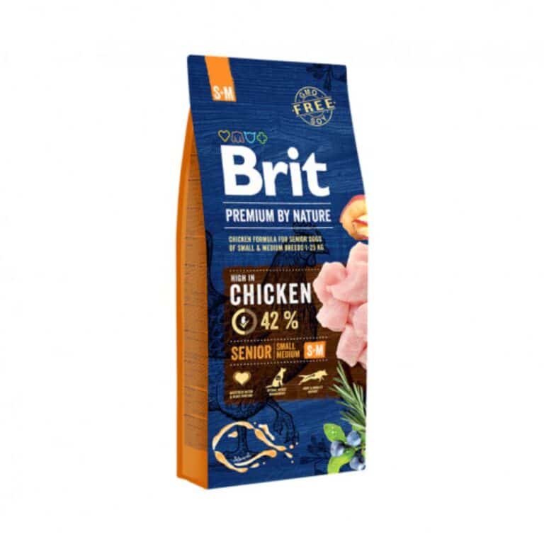 Brit Premium Senior S+M sausas maistas vyresniems mažų ir vidutinių veislių šunims