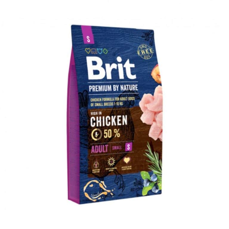 Brit Premium Adult S sausas maistas suaugusiems mažų veislių šunims
