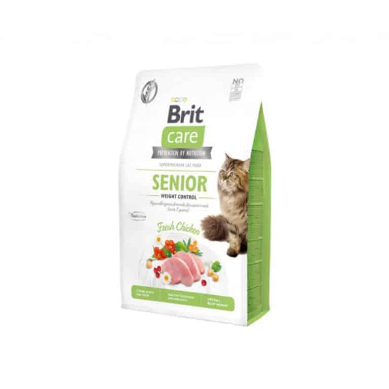 Brit Care Senior Weight Control begrūdis sausas maistas vyresnėms katėms