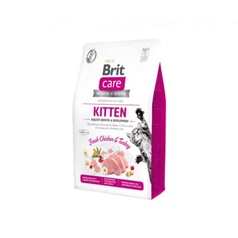 Brit Care Kitten Healthy Growth&Development begrūdis sausas maistas kačiukams
