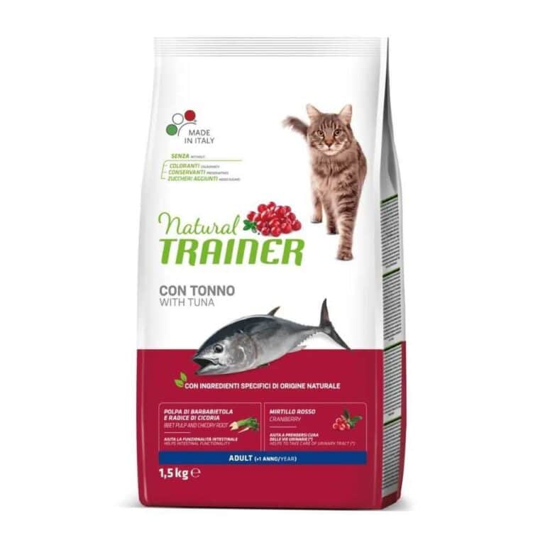 TRAINER NATURAL CAT ADULT TUNA sausas maistas katėms su tunu