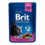 Brit Premium Chicken & Turkey konservai katėms su vištiena ir kalakutiena, 100gr