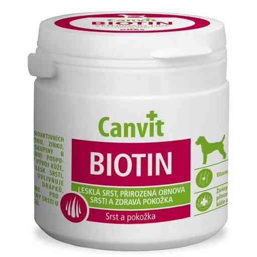 Canvit Biotin vitaminai šunims sveikai odai ir kailiui