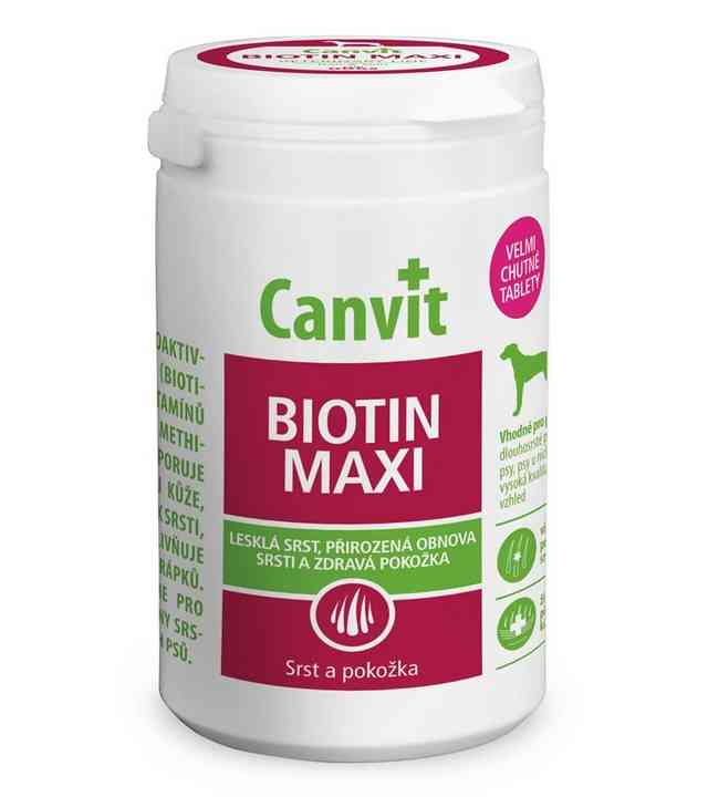 Canvit Biotin Maxi vitaminai šunims odai ir kailiui 230 g