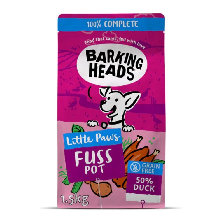 Barking Heads LITTLE PAWS Fuss Pot sausas maistas mažų veislių šunims su antiena