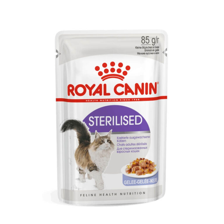 royal canin sterilised in jelly konservai sterilizuotoms katems zele 85gr