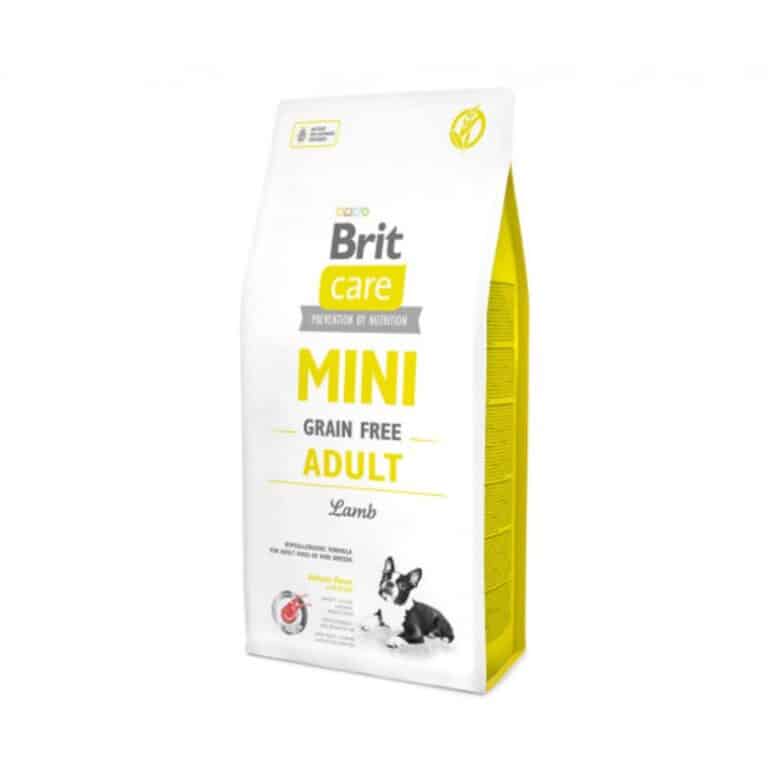 Brit Care Mini Adult Lamb begrūdis sausas maistas mažų veislių šunims su ėriena