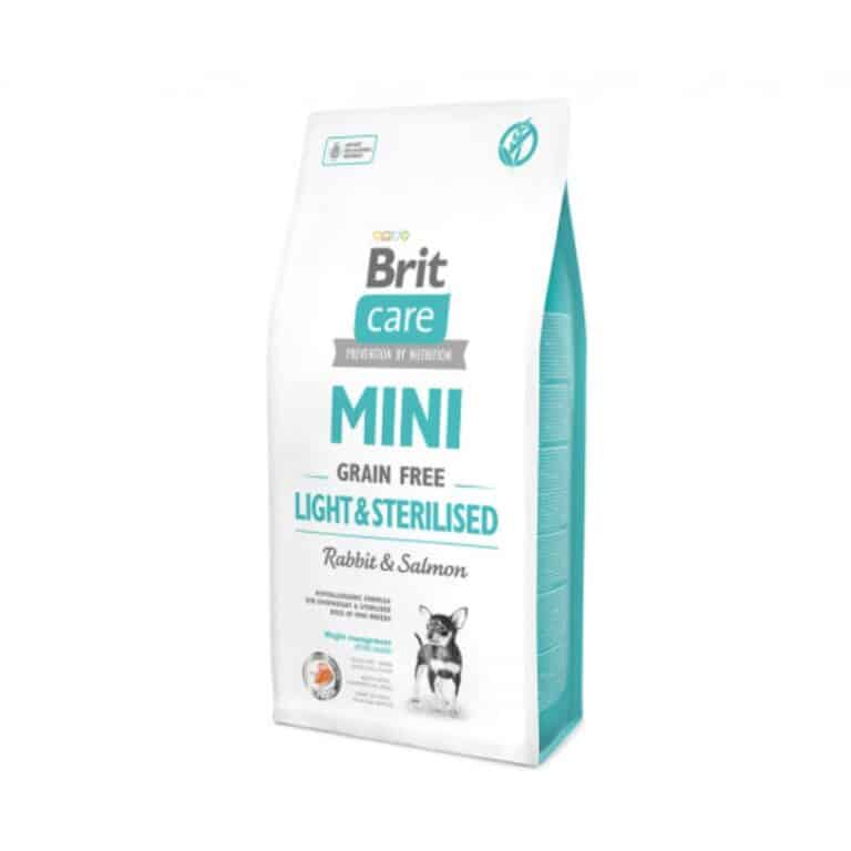 Brit Care Mini Light&Sterilised begrūdis sausas maistas mažų veislių šunims