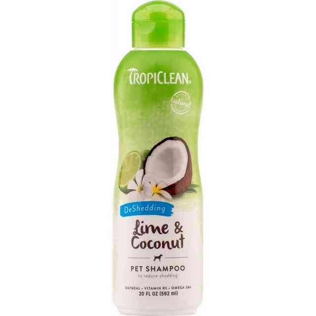 tropiclean lime&coconut šampūnas šunims nuo šėrimosi 355ml