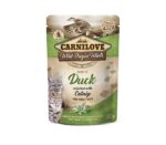 Carnilove konservai katėms maišeliuose Duck Catnip 85g