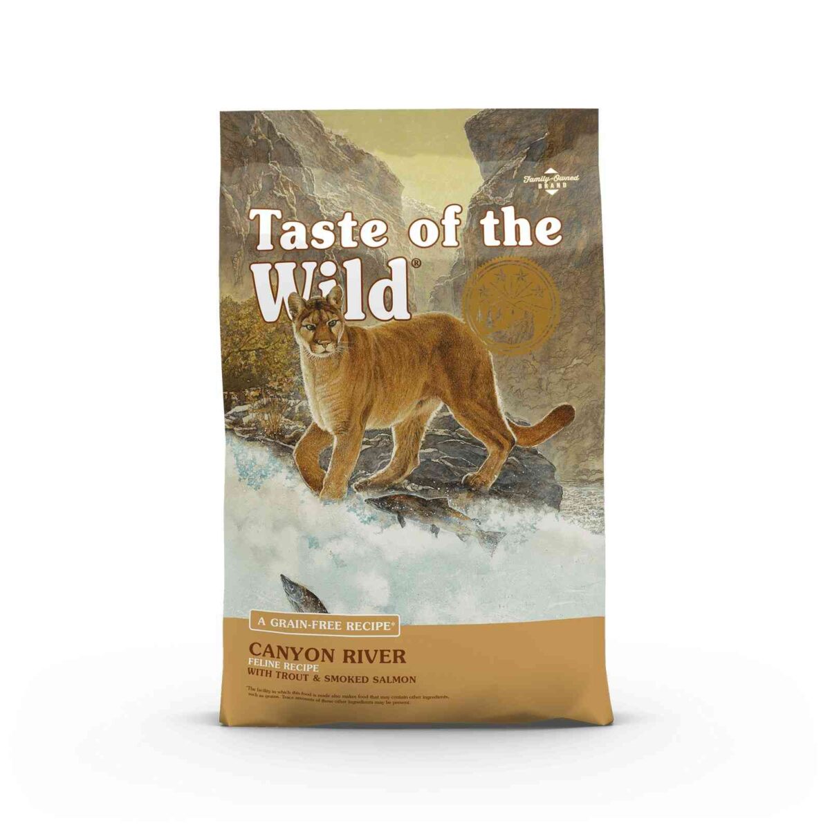 taste of the wild canyon river sausas maistas katėms