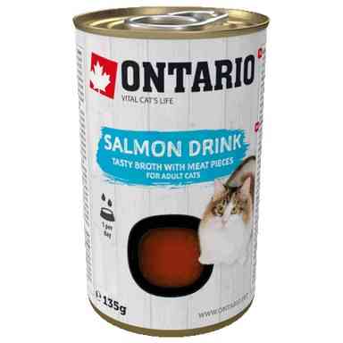 ONTARIO Salmon Drink - sriuba katėms su lašiša 135 gr