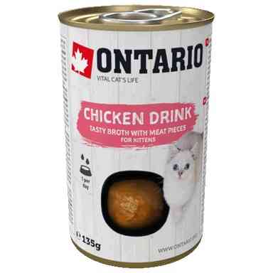ONTARIO Kitten Chicken Drink - sriuba kačiukams su vištiena 135 gr