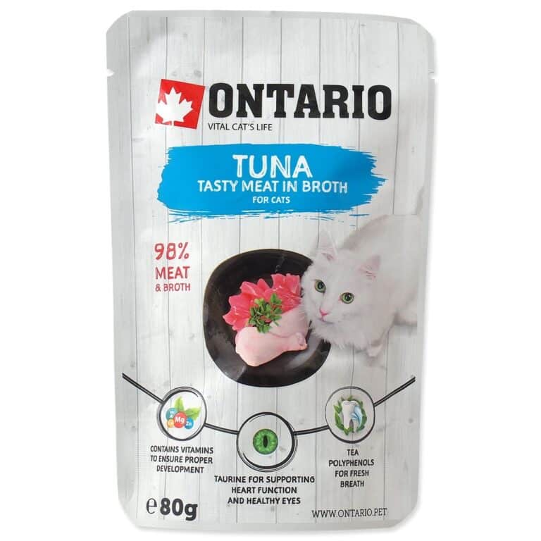 ONTARIO Tuna in broth - konservai katėms su tunu sultinyje