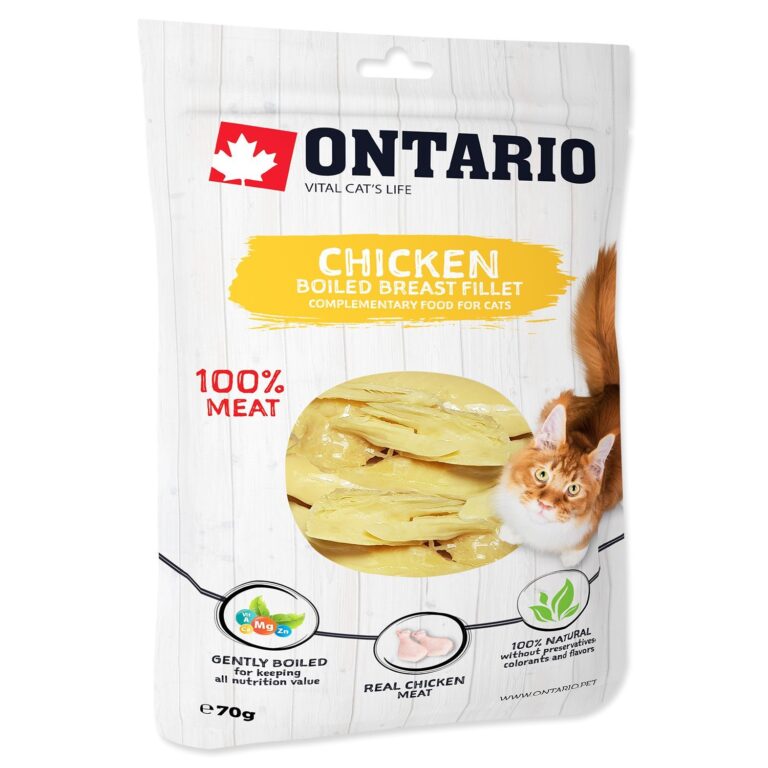 ONTARIO Chicken breast - vištienos mėsa katėms 70gr