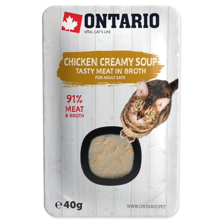 ONTARIO Cat Soup Chicken & Cheese With Rice – Sriuba Katėms 40 gr