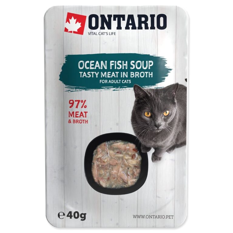 ONTARIO Cat Soup Ocean Fish With Vegetables – Sriuba Katėms 40 gr.