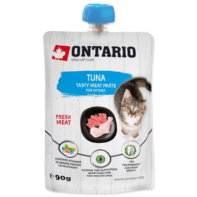 ONTARIO Kitten Tuna Fresh Meat Paste paštetas kačiukams su tunu 90g