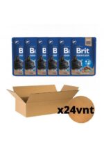 Brit Premium konservai katėms Liver for Sterilised, su kepenėlėmis, dėžė x 24vnt