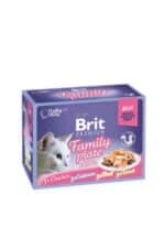 Brit Premium Delicate konservų drebučiuose katėms rinkinys 12 vnt.