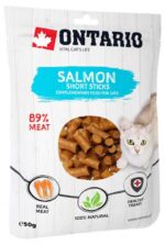 Ontario Salmon Short Sticks - lašišos skanėstas katėms 50g