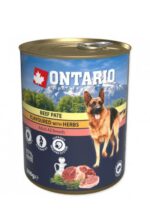 Konservai šunims su jautiena Ontario Beef Pate flavoured with Herbs 800g