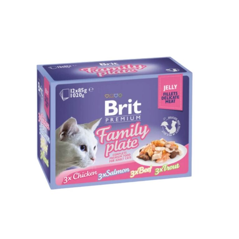 brit premium delicate konservu drebuciuose katems rinkinys 12 vnt