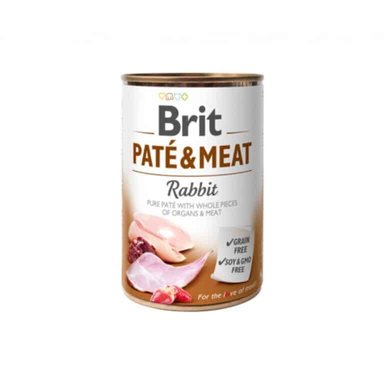 Brit Care Boutiques Gourmandes Rabbit Pate & Meat konservai šunims su triušiena 400g