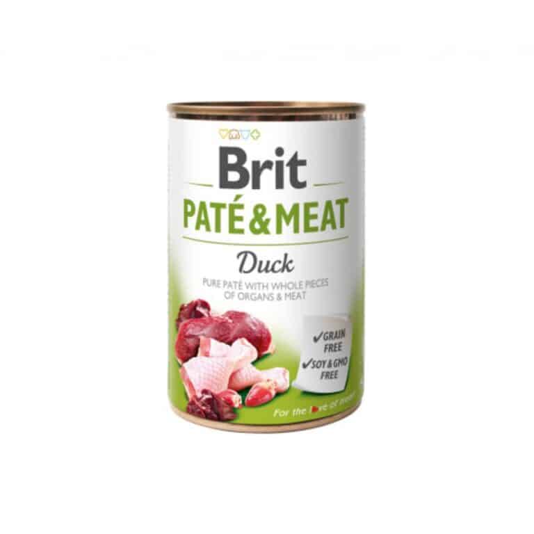Brit Care Boutiques Gourmandes Duck Pate & Meat konservai šunims su antiena