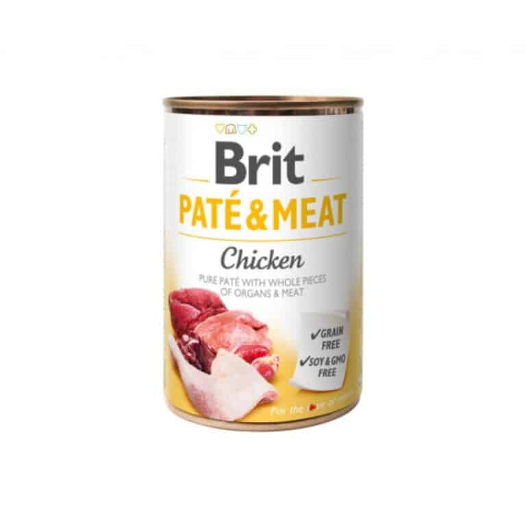 Brit Care Chicken Pate & Meat konservai šunims su vištiena 400g