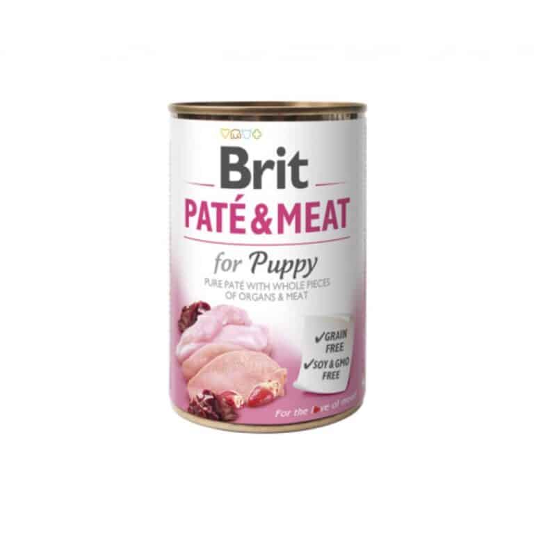 Brit Care Boutiques Gourmandes Chicken&Turkey for Puppy Pate & Meat konservai šuniukams 400g
