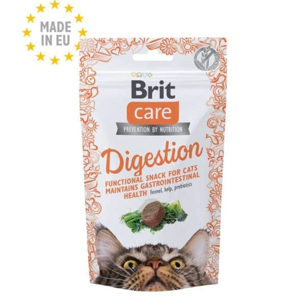 Brit Care Cat Snack Digestion skanėstas katėms geram virškinimui