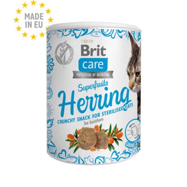 Brit Care Superfruits Herring with Sea Buckthorn skanėstas katėms, 100g