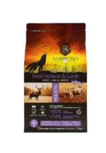 AMBROSIA grain-free Lamb & Fresh Venison Adult, begrūdis ėrienos ir šviežios elnienos sausas maistas šunims