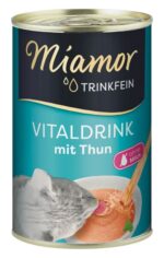 MIAMOR TRINKFEIN VITALDRINK kačių sriubagėrimas suaugusioms katėms – tunas, 135 ml