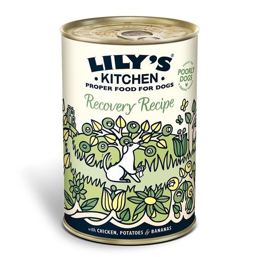 Lily's Kitchen Recovery Recipe - konservai šunims su vištiena, bulvėmis, bananais (400g)