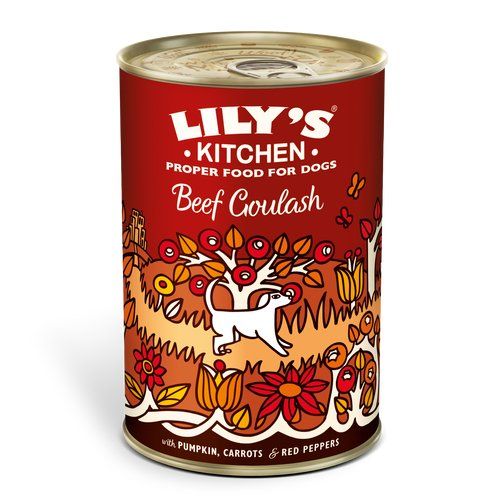 Lily's Kitchen Beef Goulash - konservai šunims su jautiena, moliūgu, morkomis 400gr