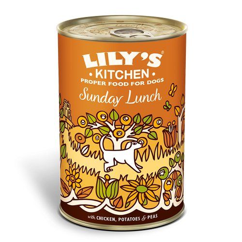 Lily's Kitchen Sunday Lunch - konservai šunims su vištiena, bulvėmis, žirneliais 400gr
