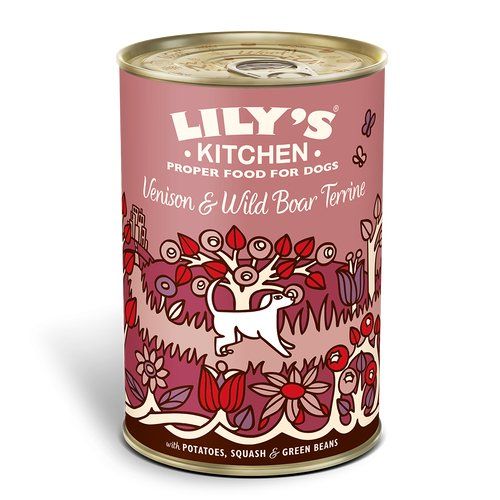 Lily's Kitchen Venison & Wild Boar Terrine - konservai šunims su elniena, šerniena (400g)
