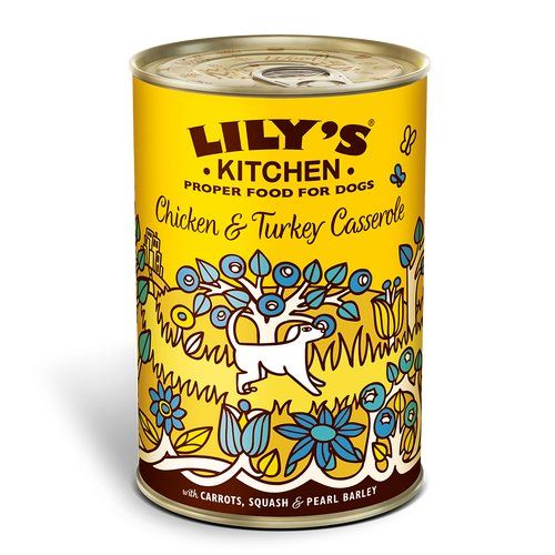 Lily's Kitchen Chicken & Turkey Casserole - konservai šunims su vištiena ir kalakutienos užtepėle (400g)