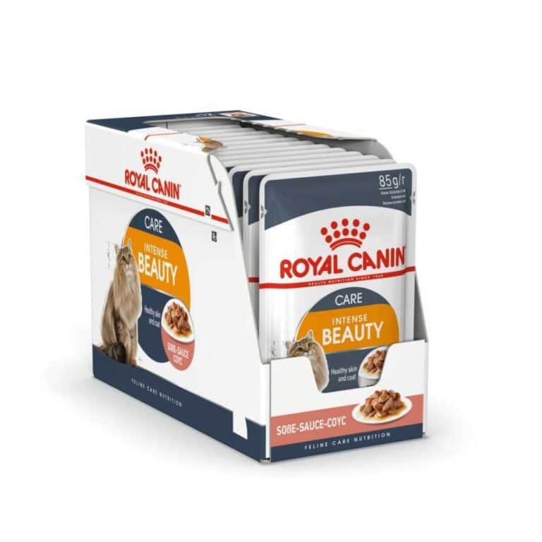 royal canin intense beauty in gravy pouch konservai katems padaze 12x85gr