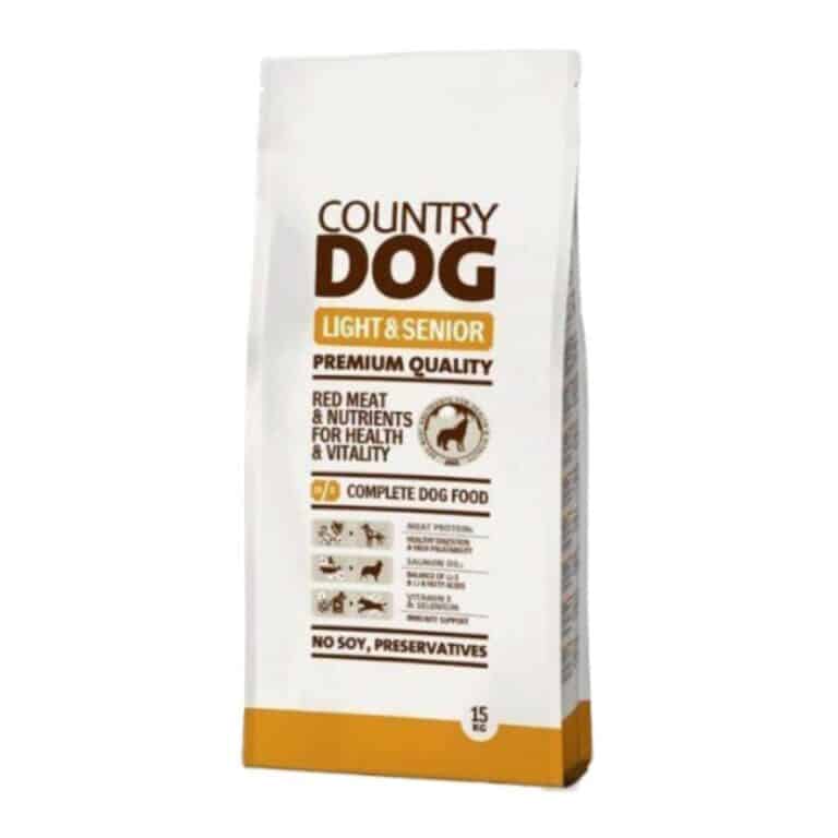 Country Dog Light Senior sausas maistas vyresnio amžiaus šunims 15kg