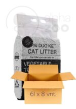 Pai Duo Ke tofu kraikas katėms su aktyvintos anglies ekstraktu, 6l x 8vnt.
