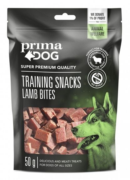 Primadog Training Snacks Lamb - skanėstai šunims su ėriena, 50g